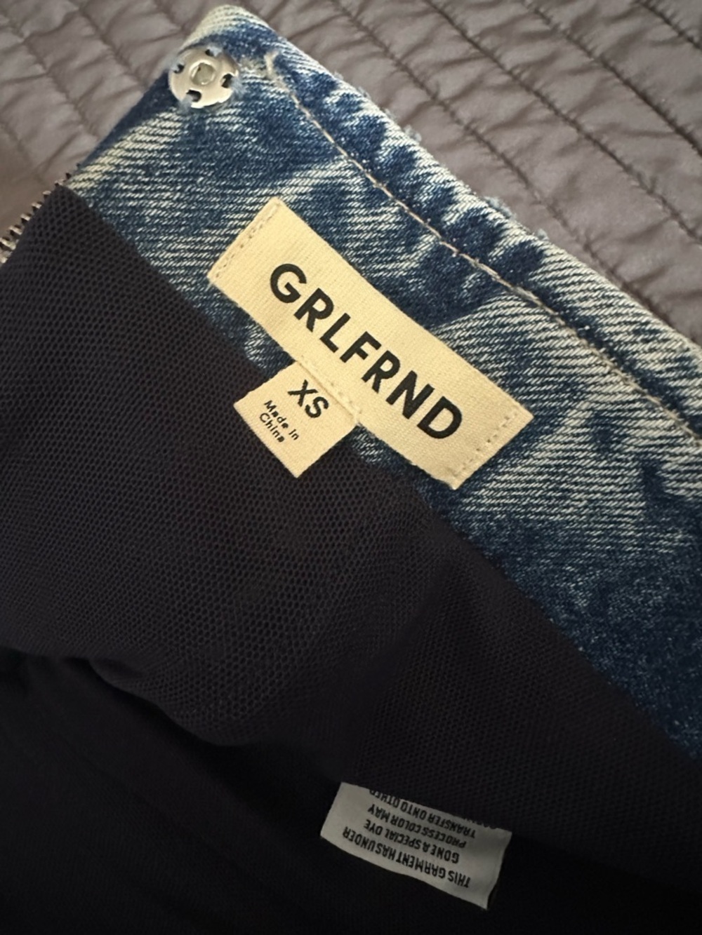 GRLFRND Denim Waistband with Black Lining - Picture 2 of 3